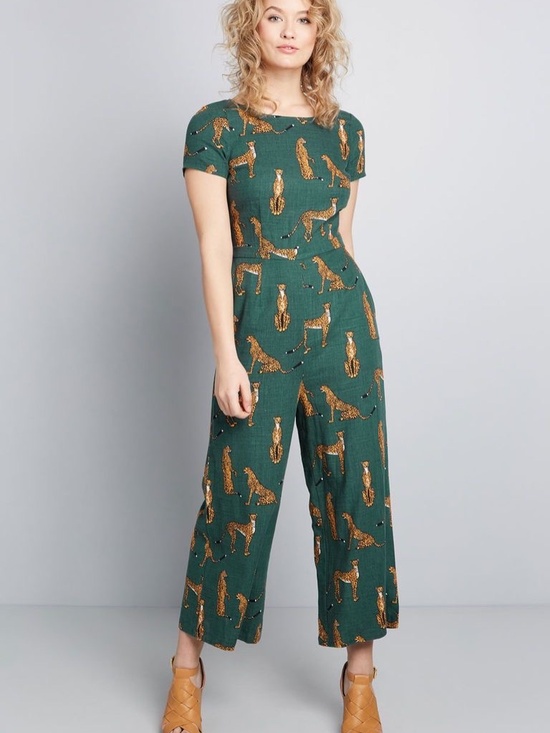 ModCloth Pants - ModCloth leopard jumpsuit